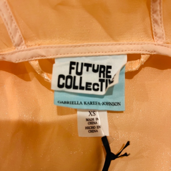 Women's Cinched Waist Hooded Parka
Organza Jacket Future Collective Peach XS - Picture 13 of 16